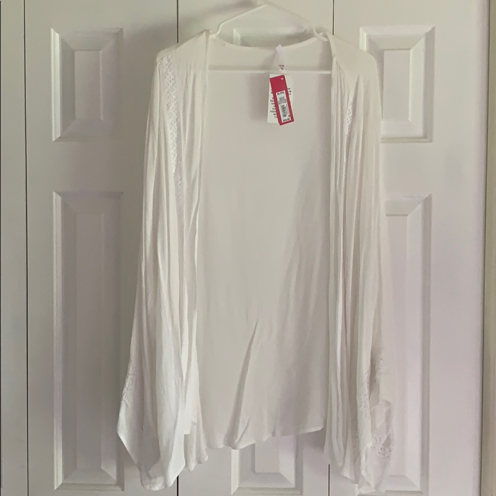 Off white lacy thin jacket